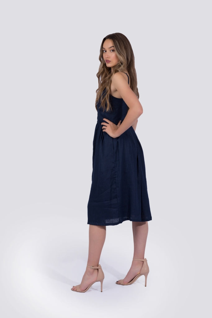 Everly Dress | Navy