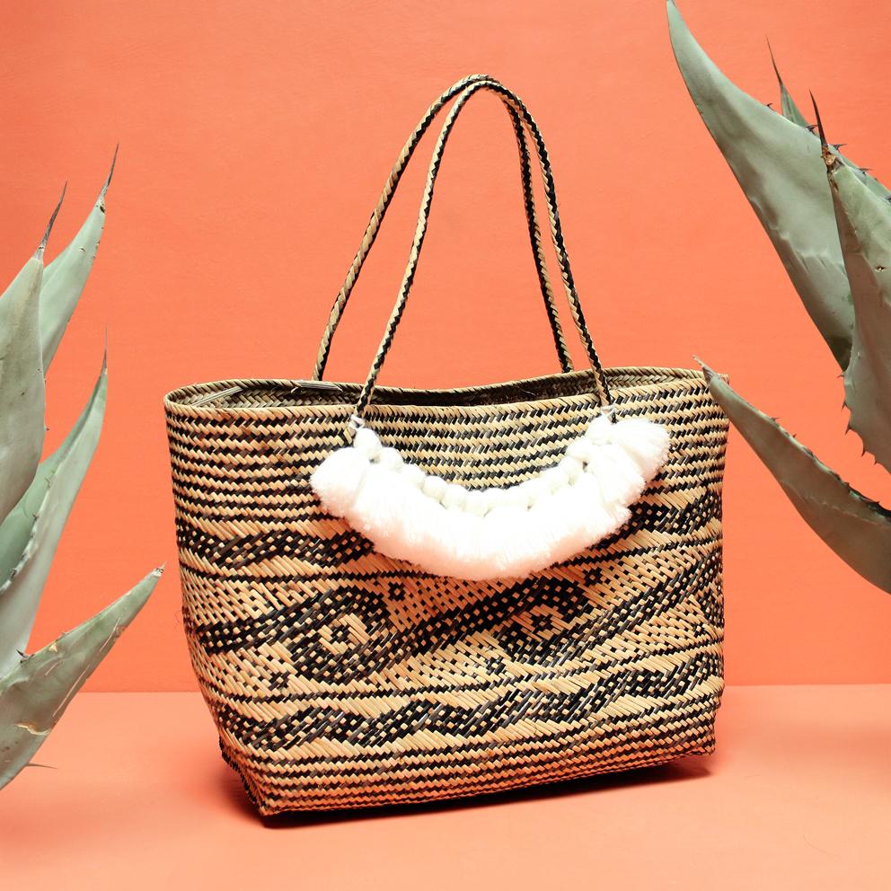 Borneo Medio Straw Tote Bag - Hand Bag