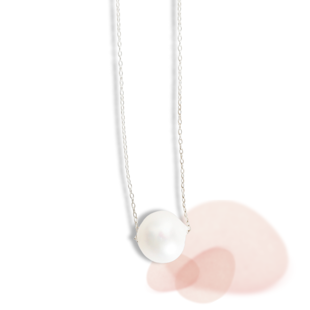 Stardust Floating Pearl Necklace
