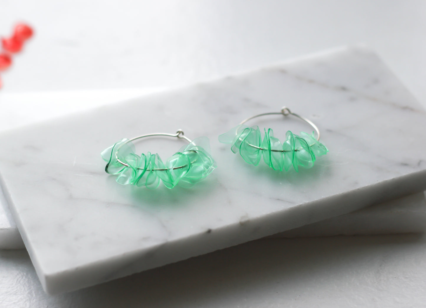 Alice Aquamarine Hoops