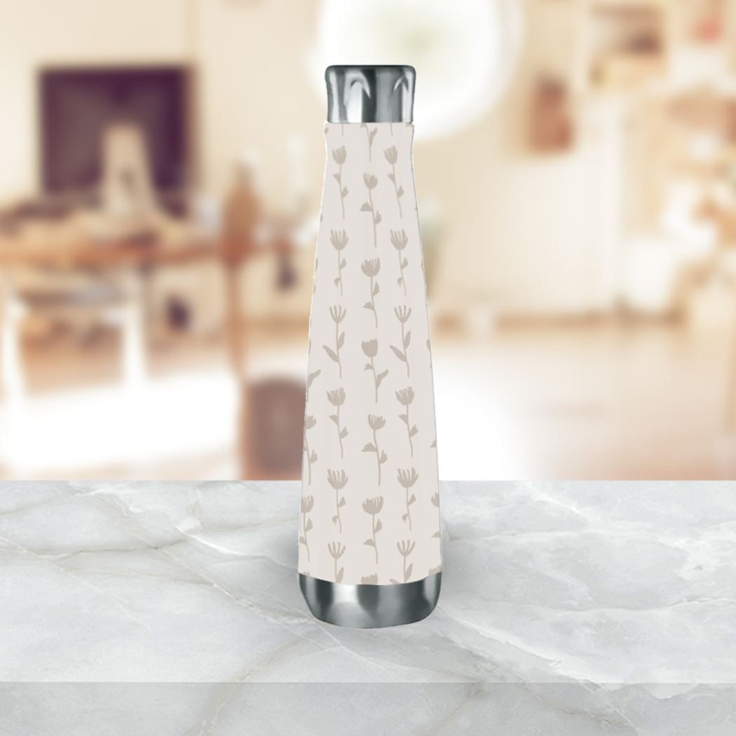 Ink Flower Water Bottle