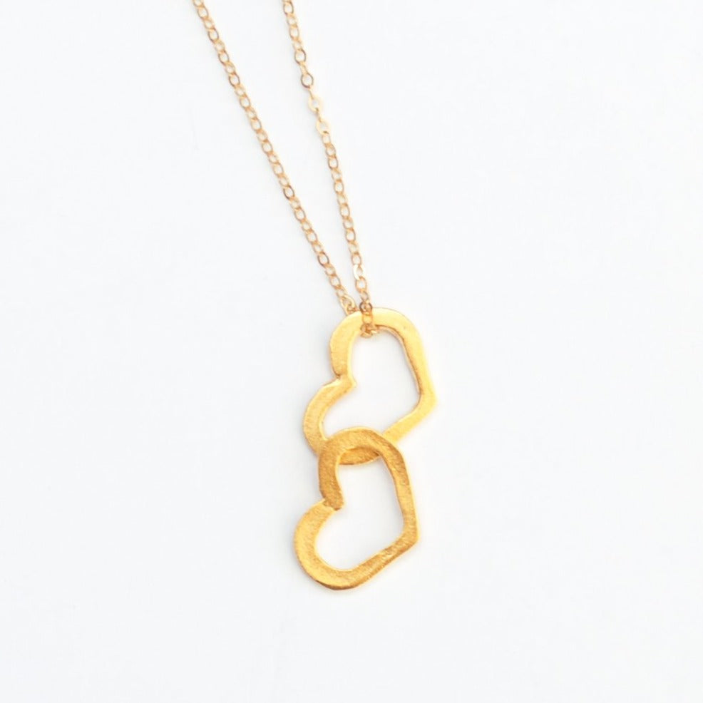 Lucinda Heart Necklace - Single or Double