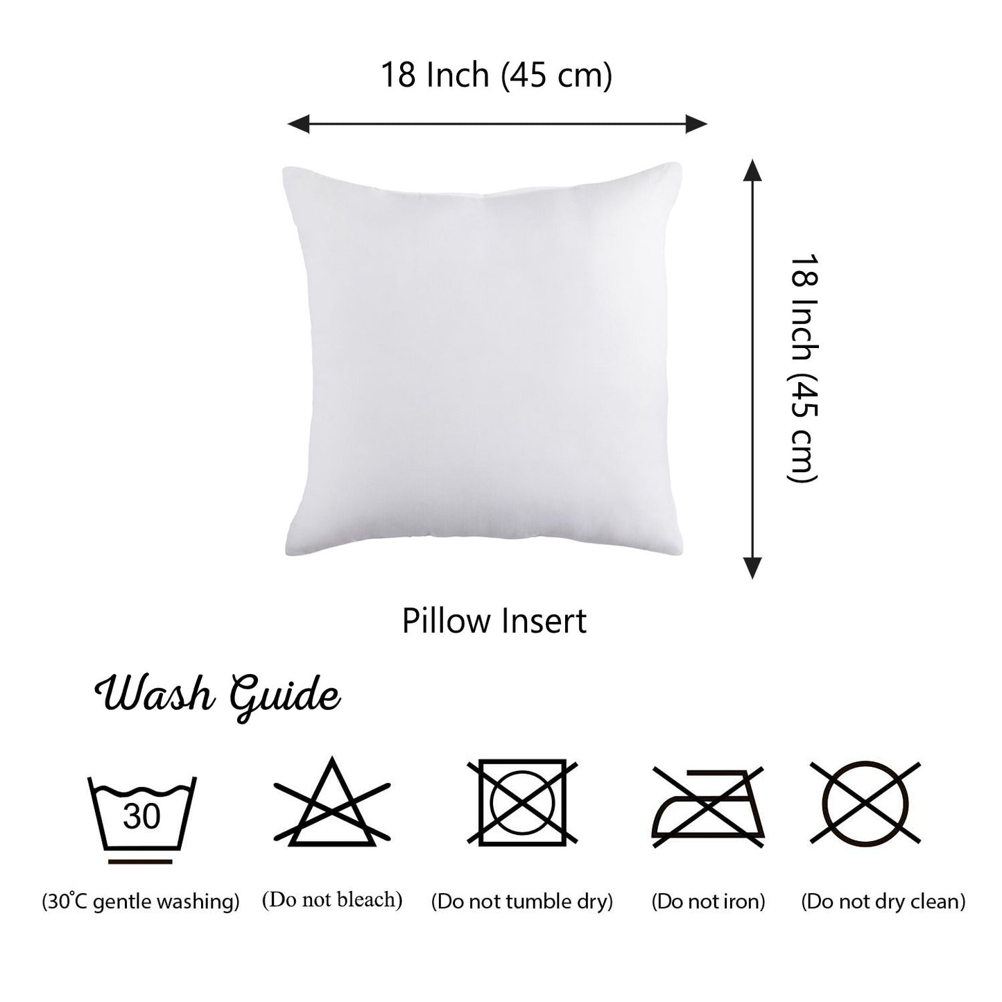 Ecofriendly Cotton Throw Pillow Insert (Set of 2)