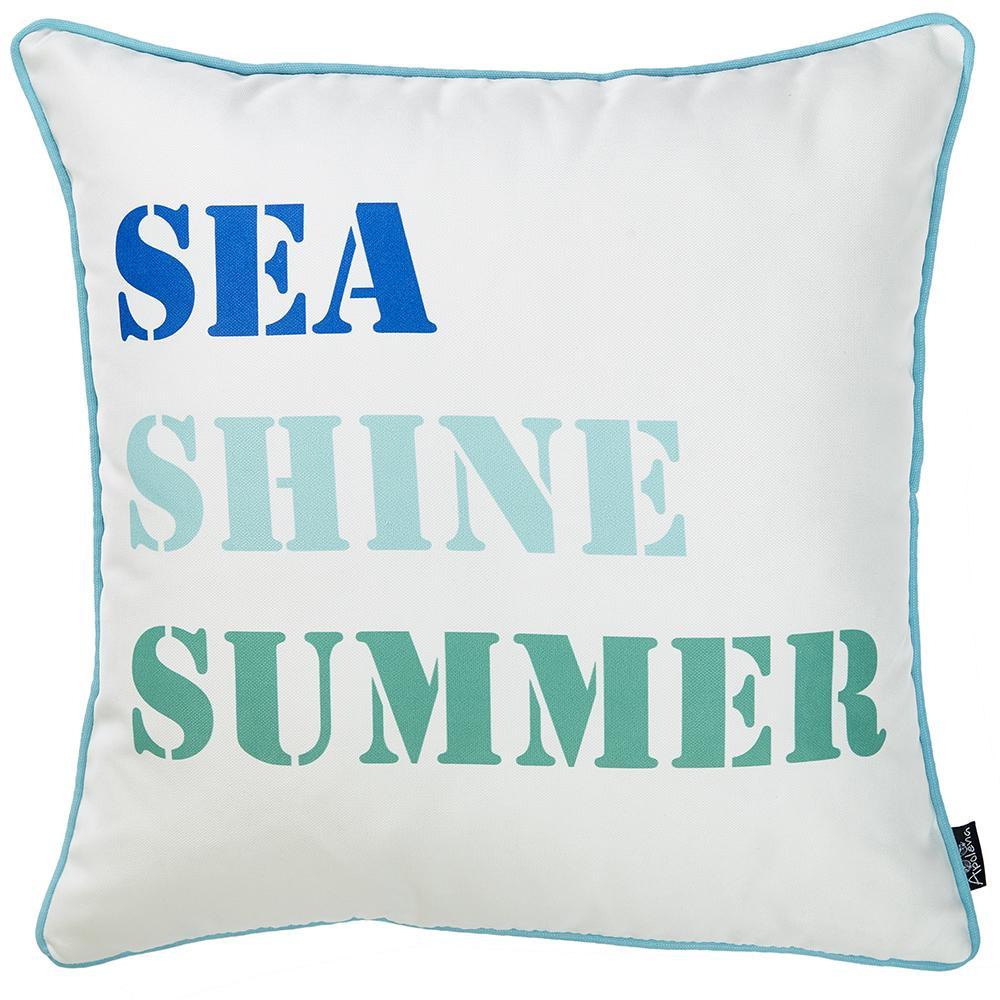 Marine Sea Shine Square 18" Throw Pillow Cover
