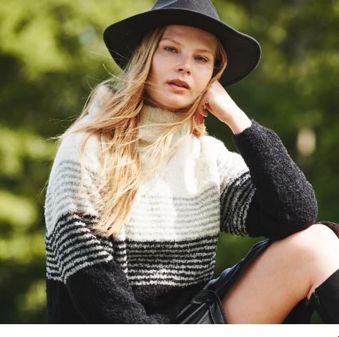 Oversized Boucle Alpaca Sweater