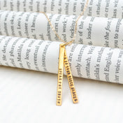 "Speak the truth even if your voice shakes" Quote Necklace