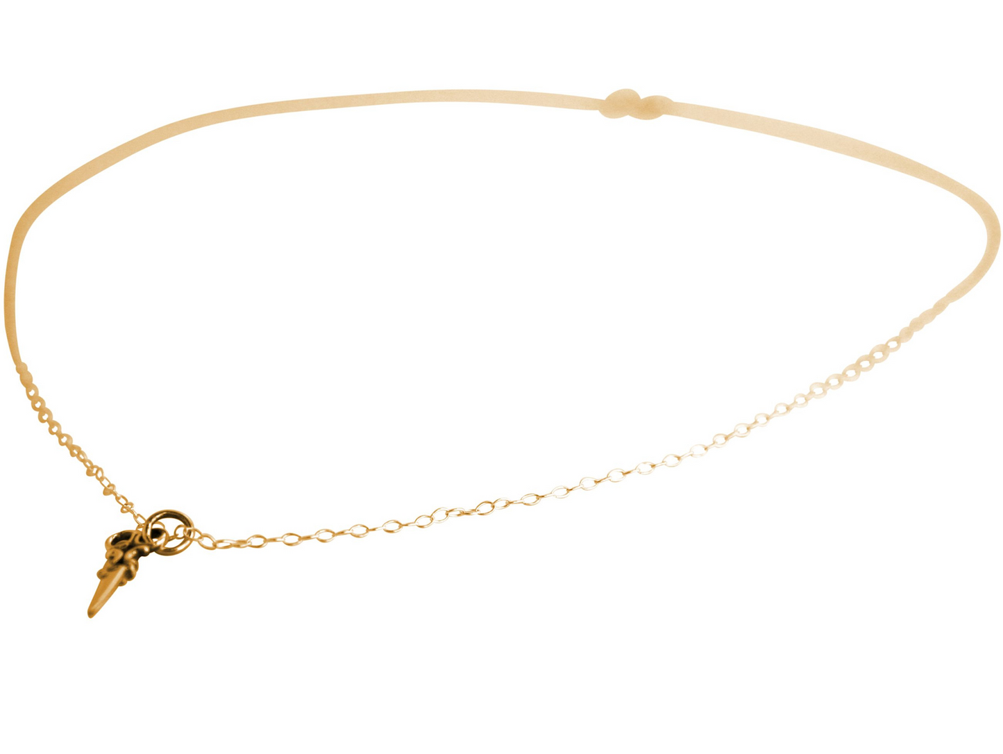 Handcrafted Scissors Pendant Necklace: silver gold-plated