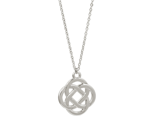 Handcrafted Celtic Knot Bracelet: silver