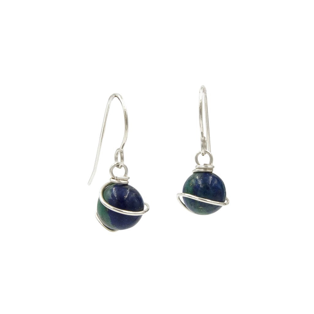 Handcrafted Azurite Earrings