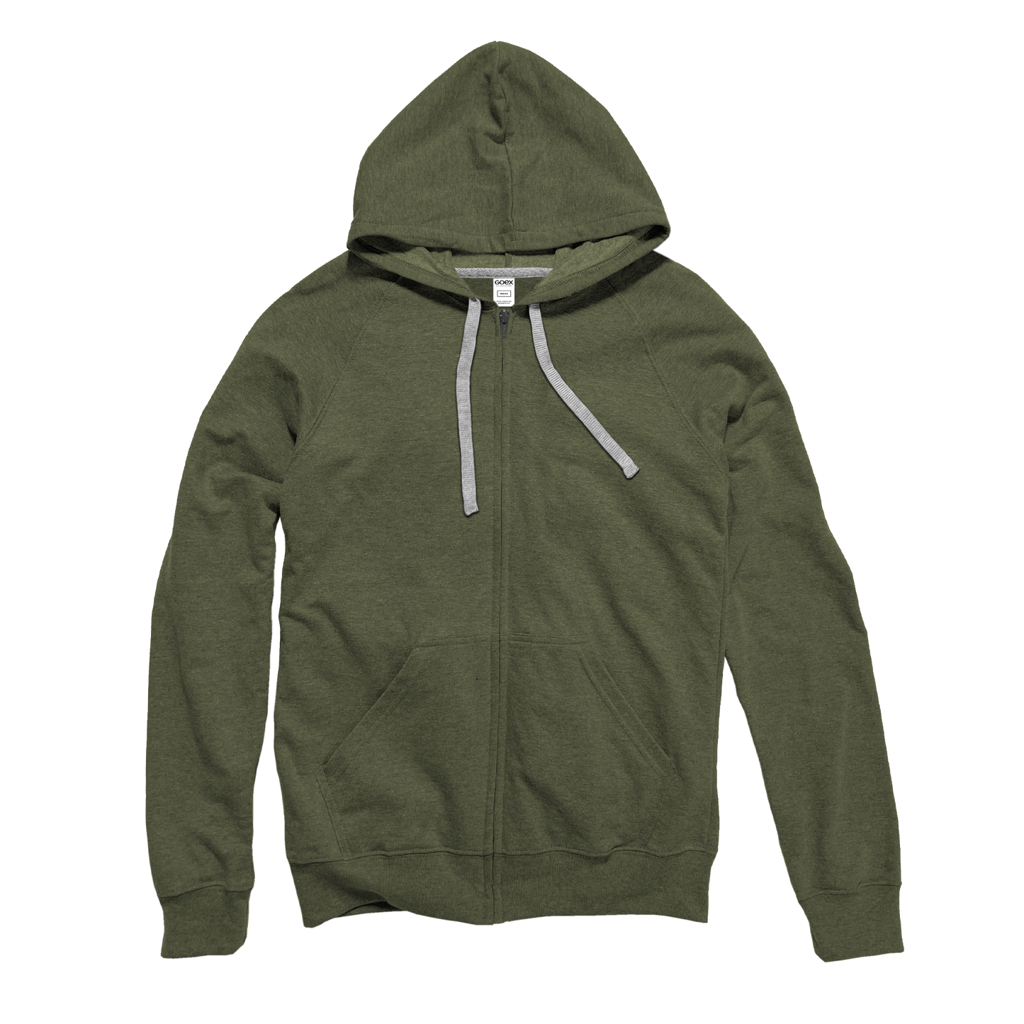 Heathered Full Zip Hood