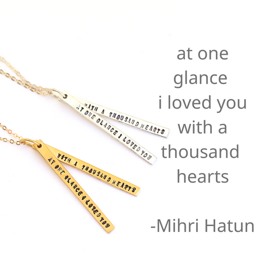 "At one glance I loved you with a thousand hearts" -Mihri Hatun