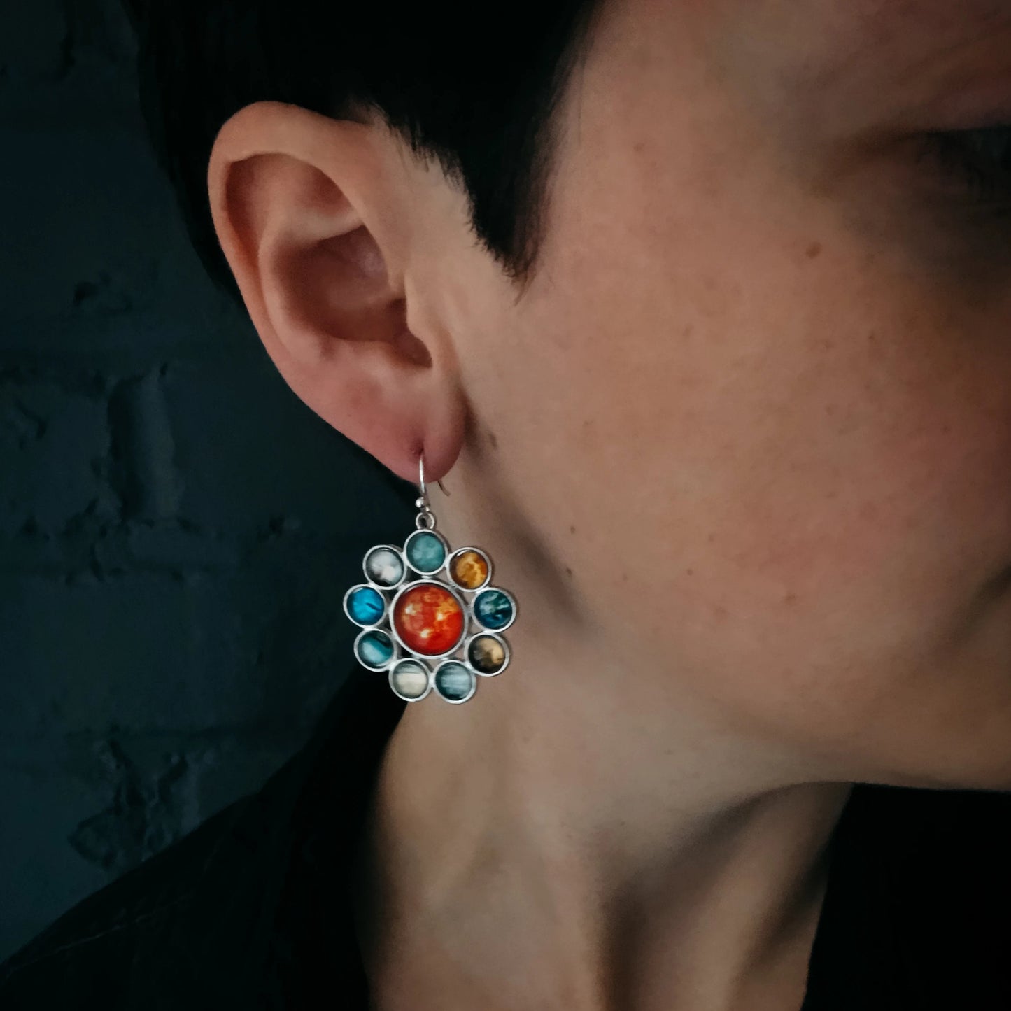 Solar System Halo Jewelry Set