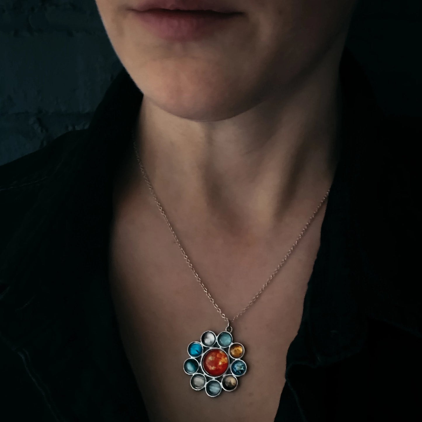 Solar System Halo Jewelry Set