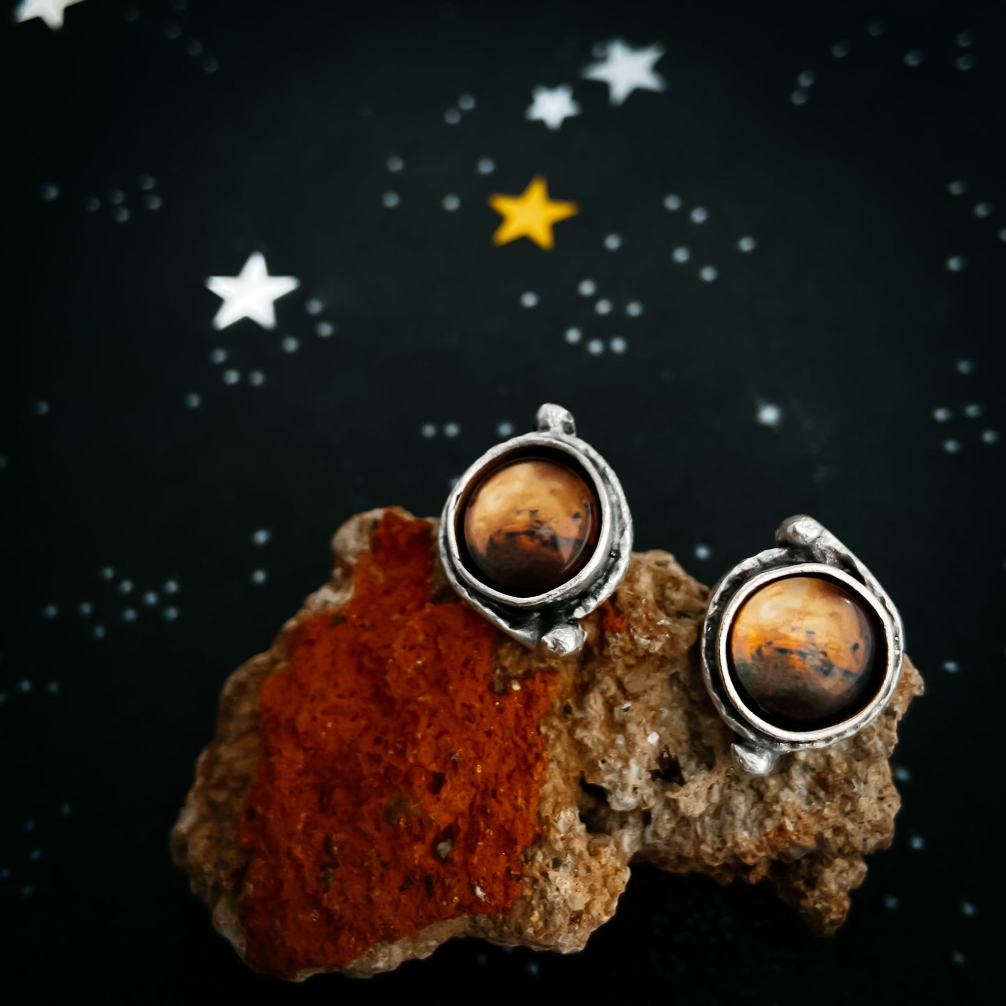 Mars Jewelry Gift Set - Necklace, Earrings, and Ring