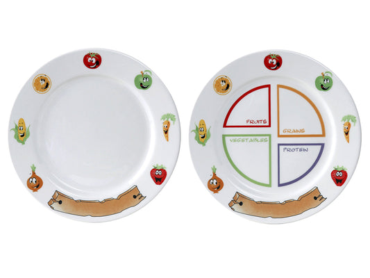 TuxKidz MyPlate 2 Piece Food Guide Set *SAMPLE SALE*