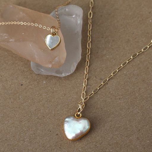 A Little Love In Your Heart Mother of Pearl Necklace