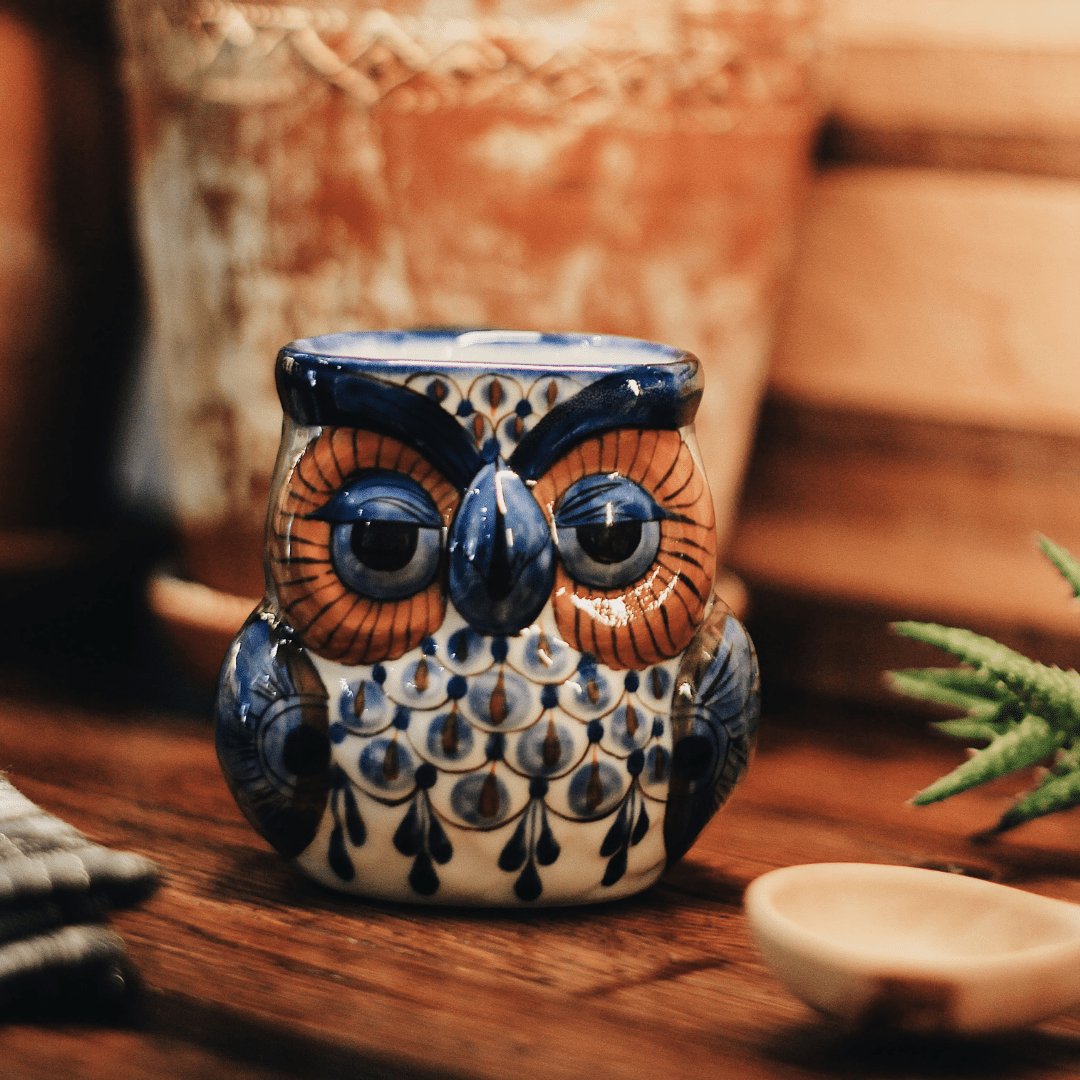 Stoneware Owl Mug