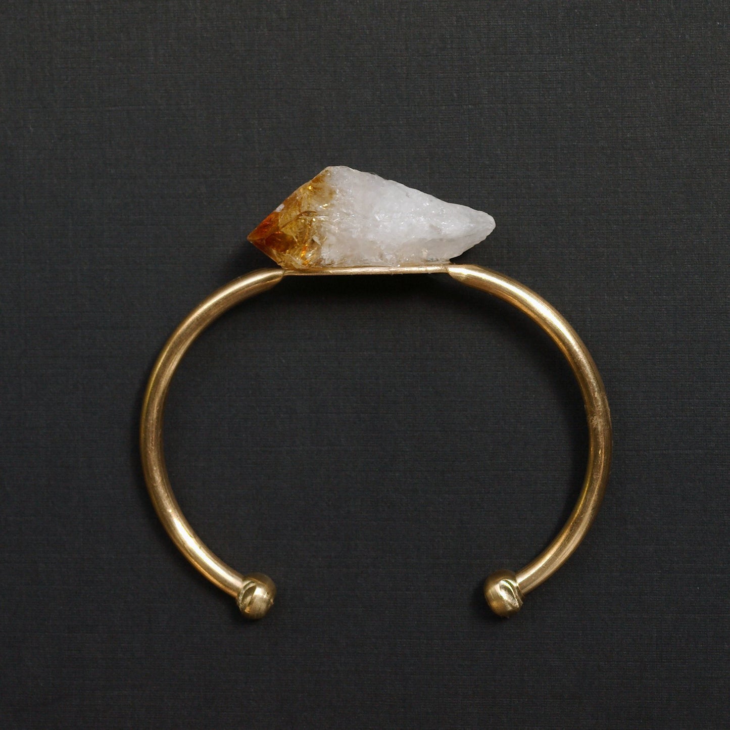 Raw Citrine Bangle, Citrine Bracelet