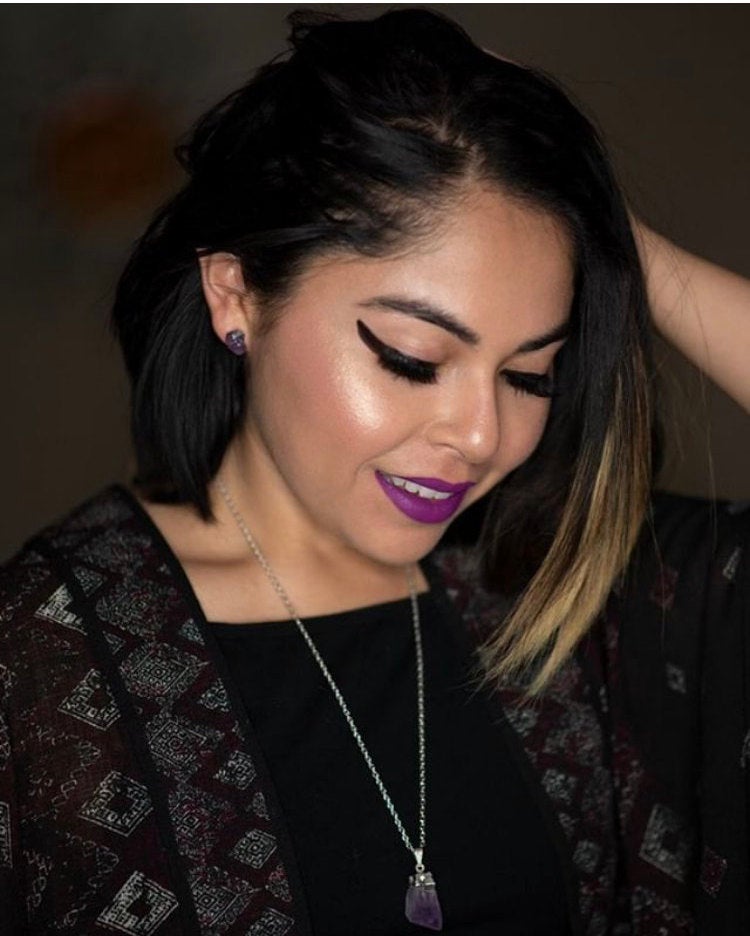 Raw Amethyst Earrings, Raw Stud Earrings