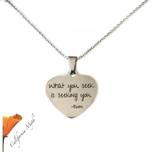 What You Seek Pendant Necklace