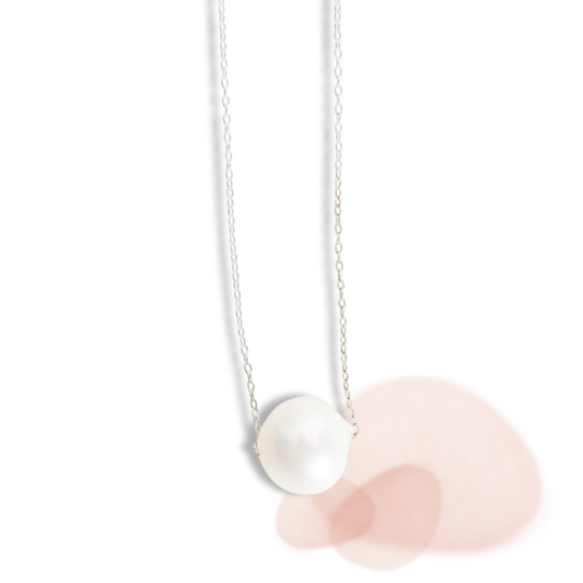 Stardust Floating Pearl Necklace