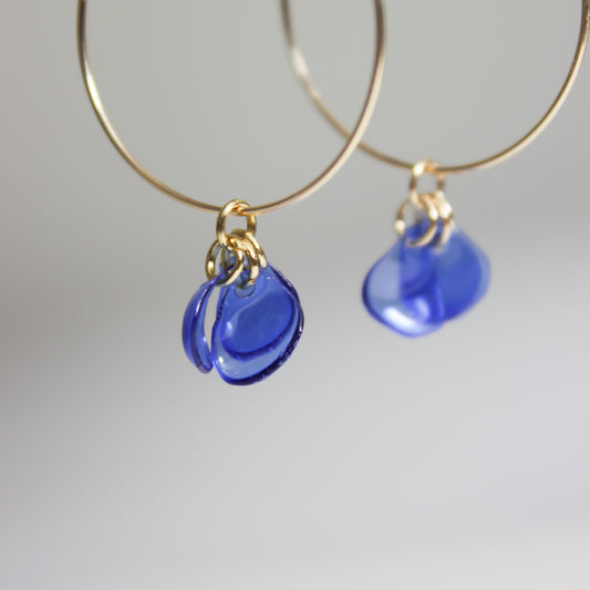 Emma Blue Hoops