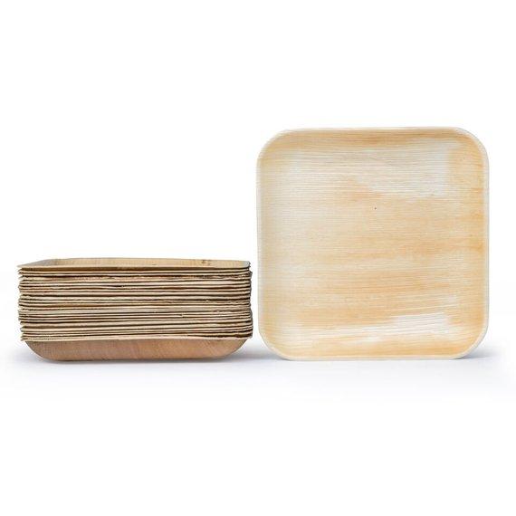 Palm Leaf Plates Square 10" Inch (Set of 25/50/100)