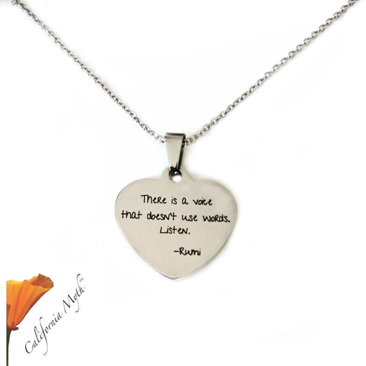 There Is a Voice Pendant Necklace