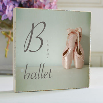 B is for Ballet 5x5 Art Block