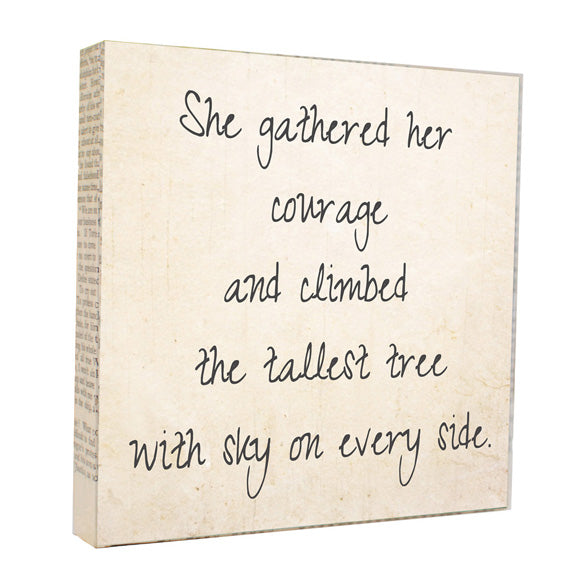 Courage 5x5 Art Block