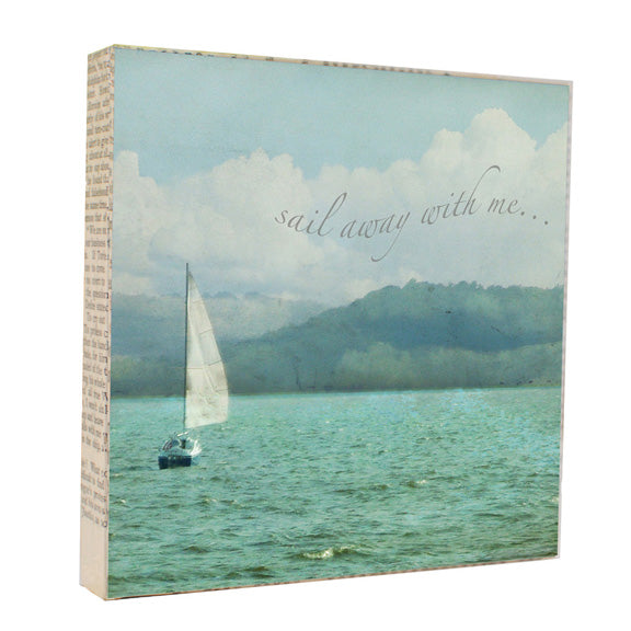 Sail Away 5x5 Art Block