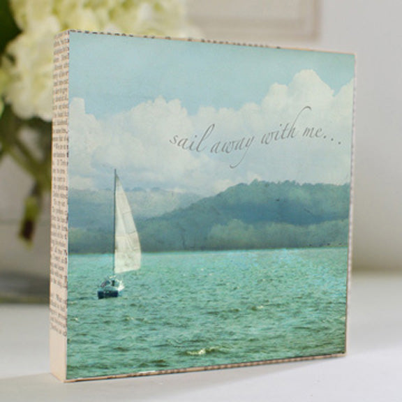 Sail Away 5x5 Art Block