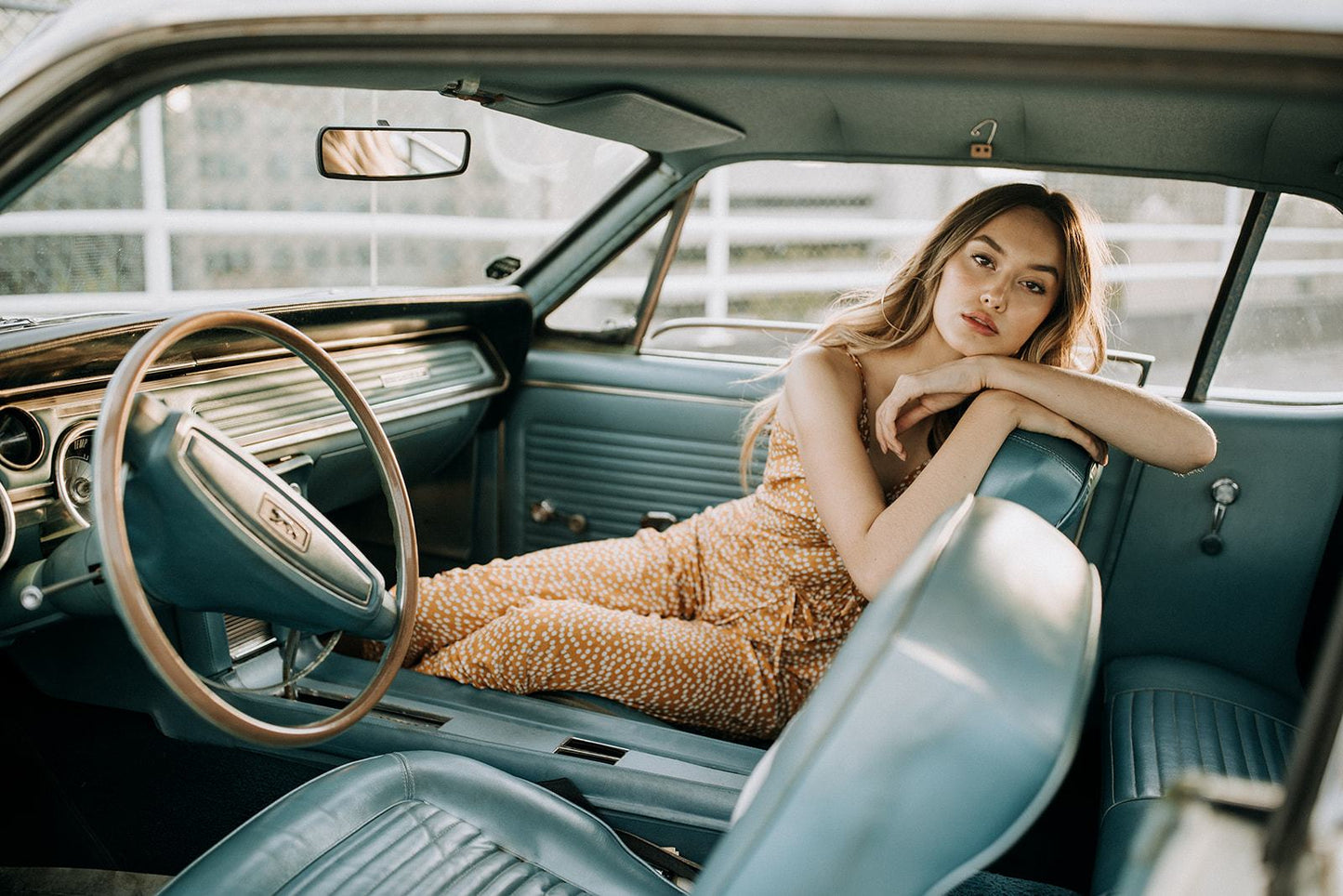 Chloe Jumpsuit | Yellow Polka Dot