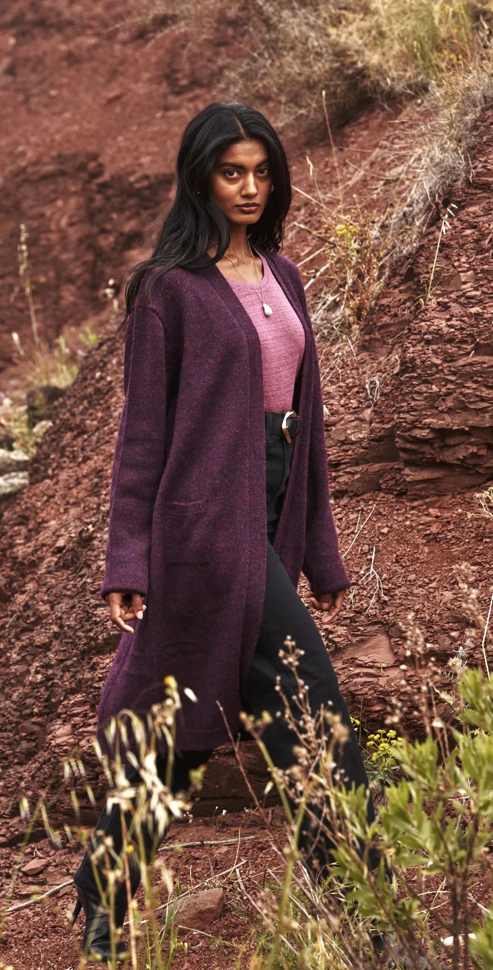 SHAKER LONG ALPACA CARDIGAN