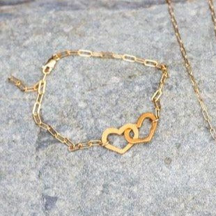 Lucinda Link Heart Chain Bracelet